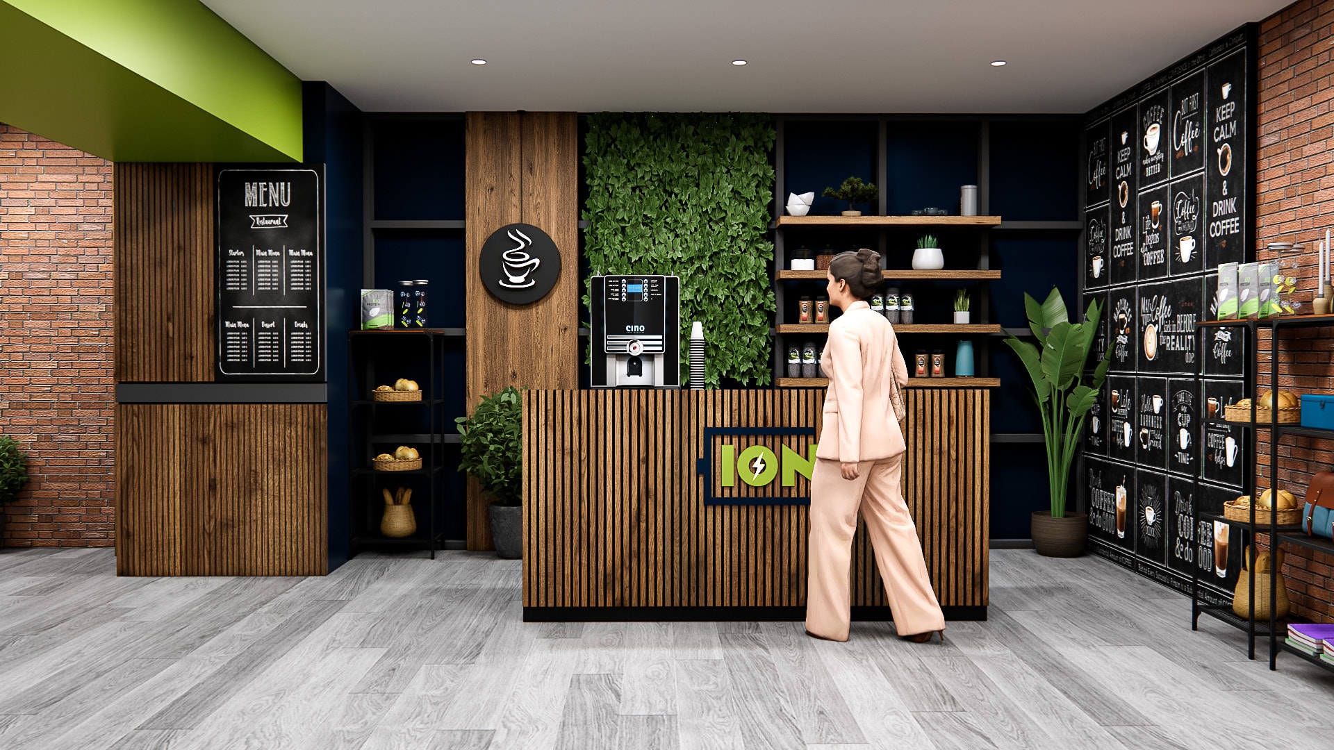 Mashgin self-checkout kiosk at an airport concession